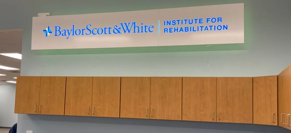 indoor business and branding signage