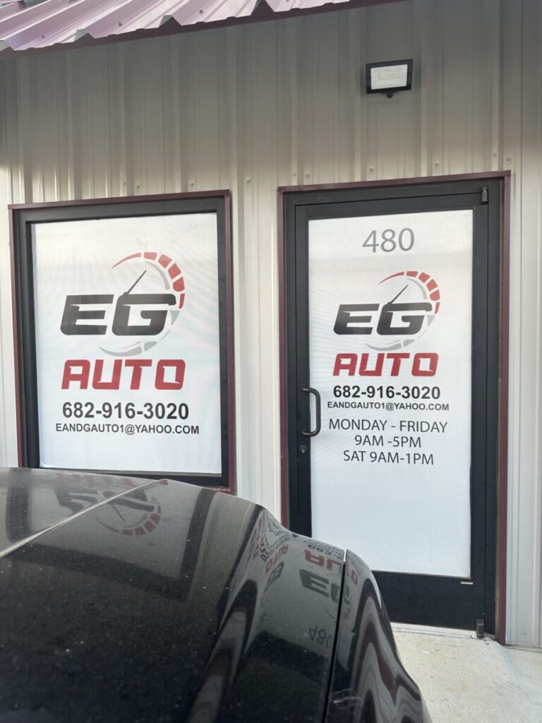 Door wraps and stickers for businesses by pegasus signs and printing